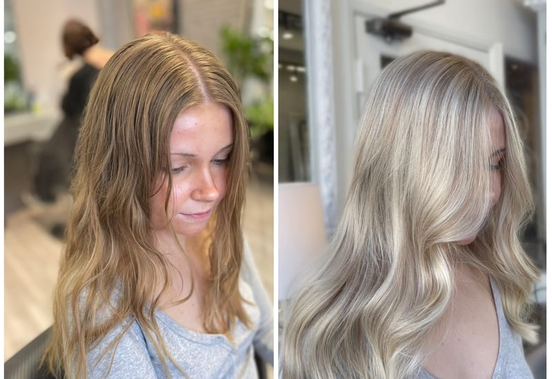 Hair extension transformation