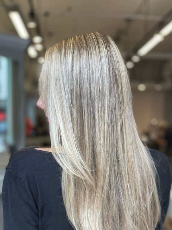Balayage colour transformation